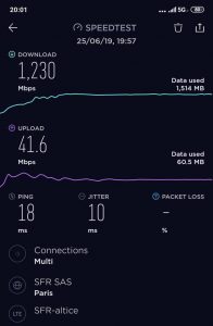 Test débit 5G